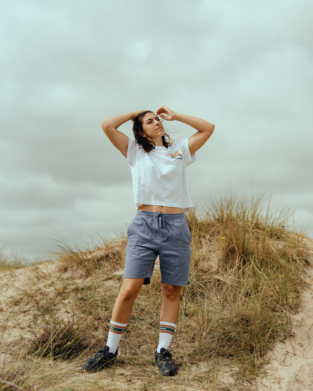 Road Out Cropped Tee - White