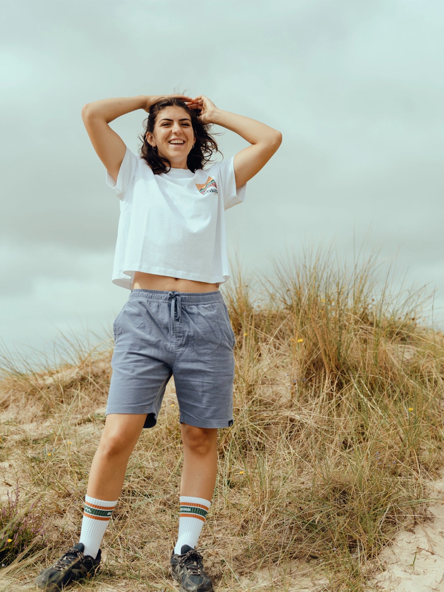 Road Out Cropped Tee - White