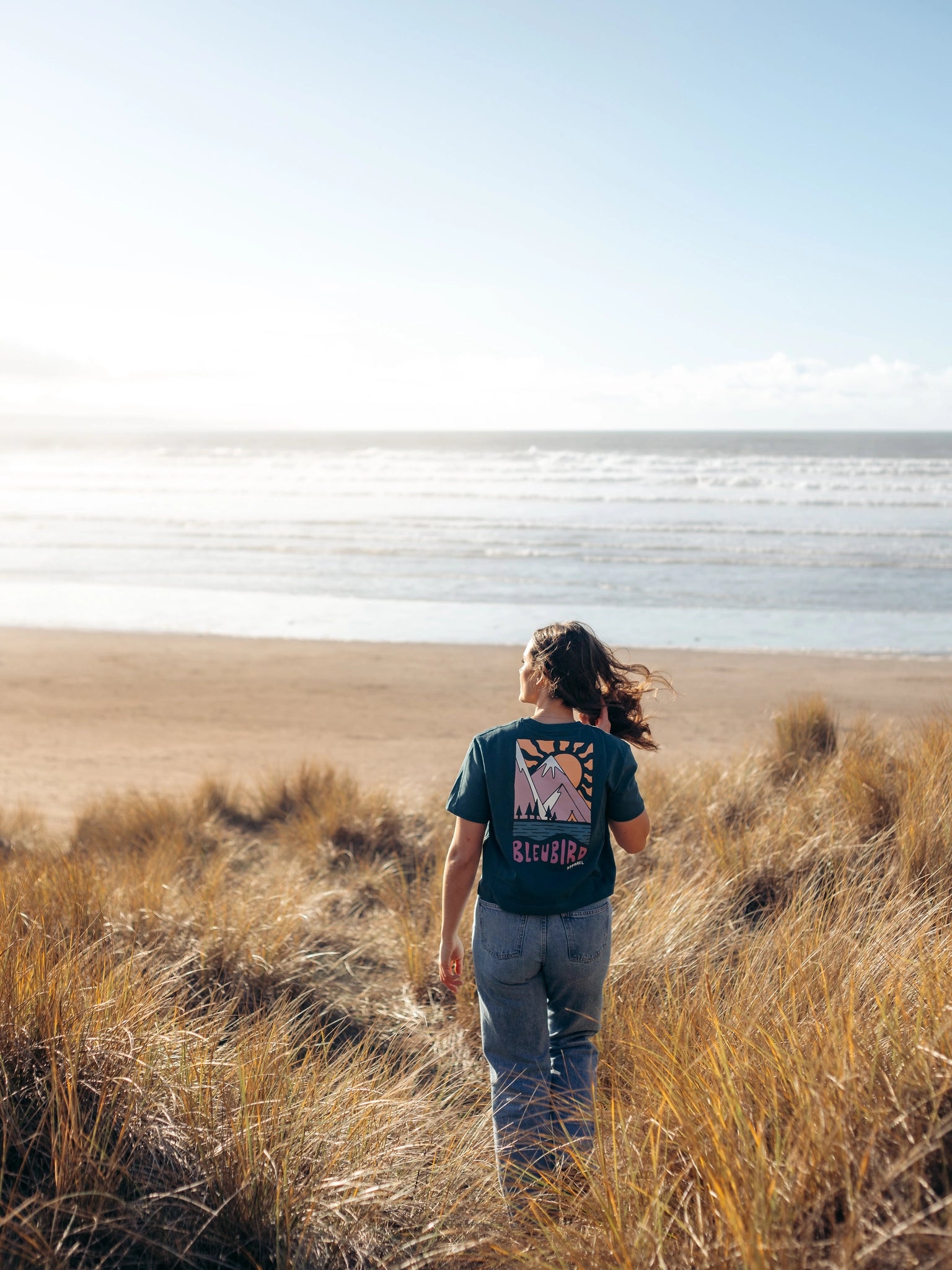 Solace Cropped Tee - Teal