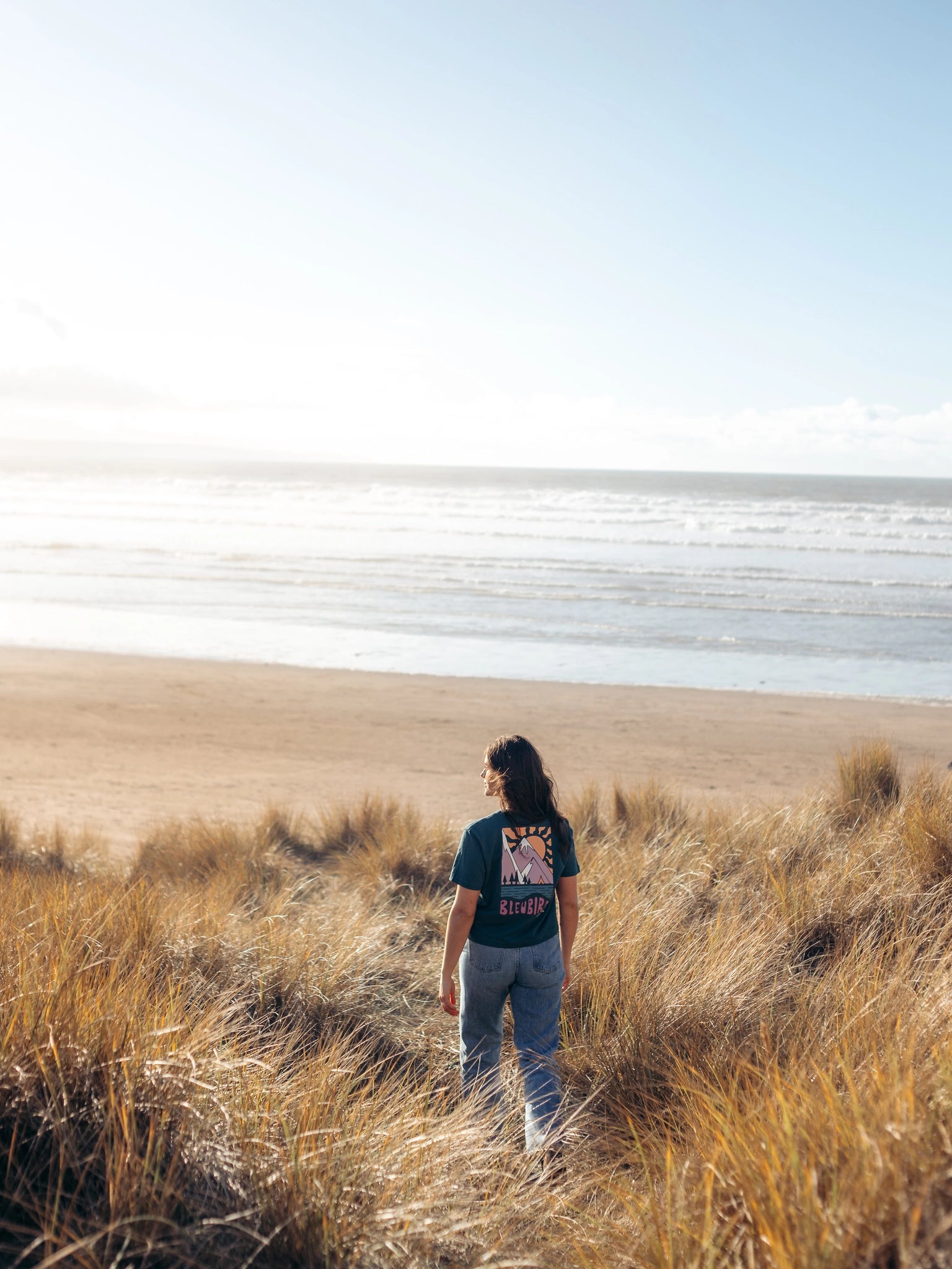 Solace Cropped Tee - Teal