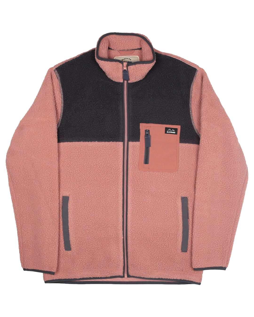 Polar Full Zip Fleece - Coral