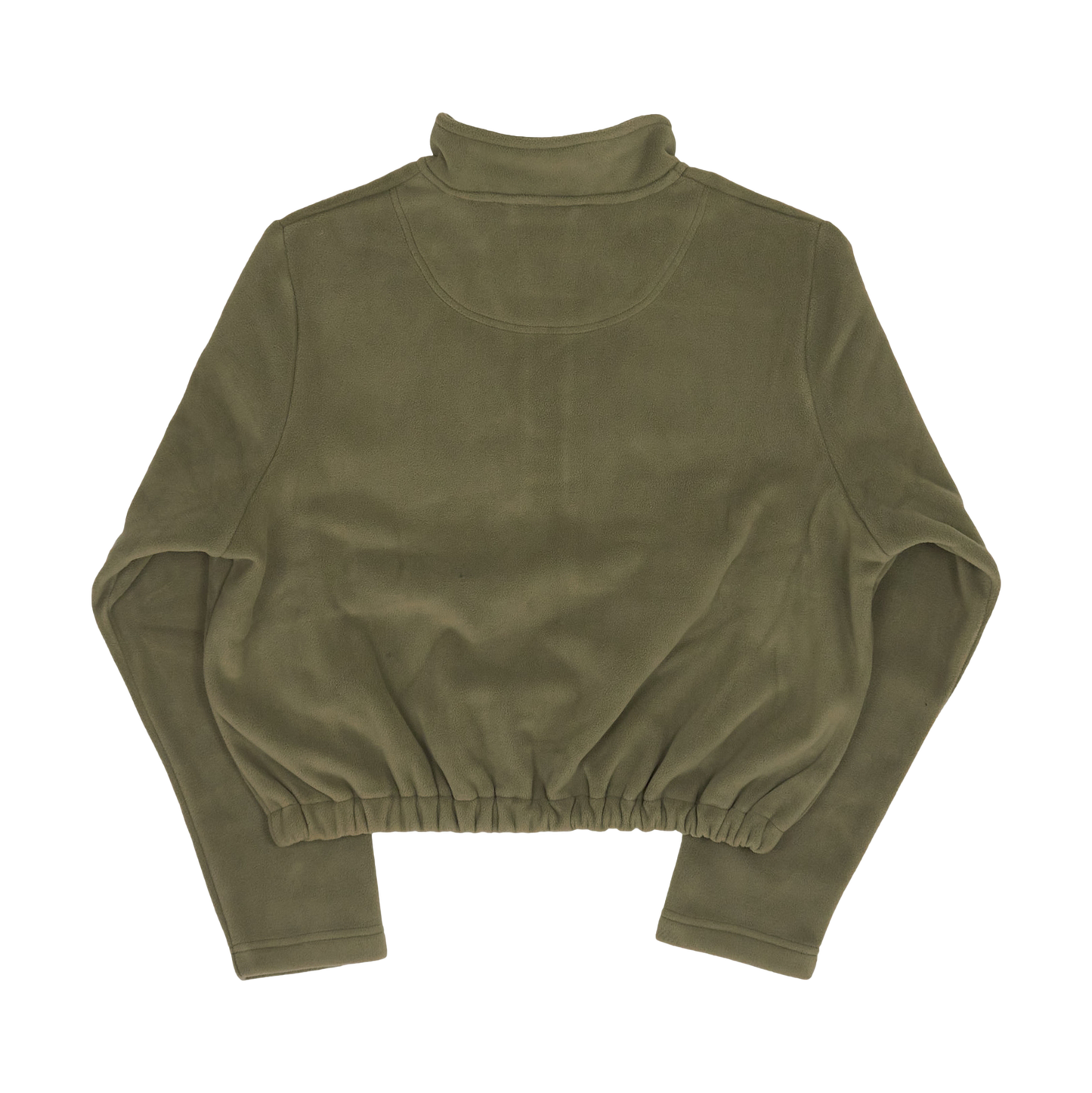 Recycled Cropped Fleece - Olive