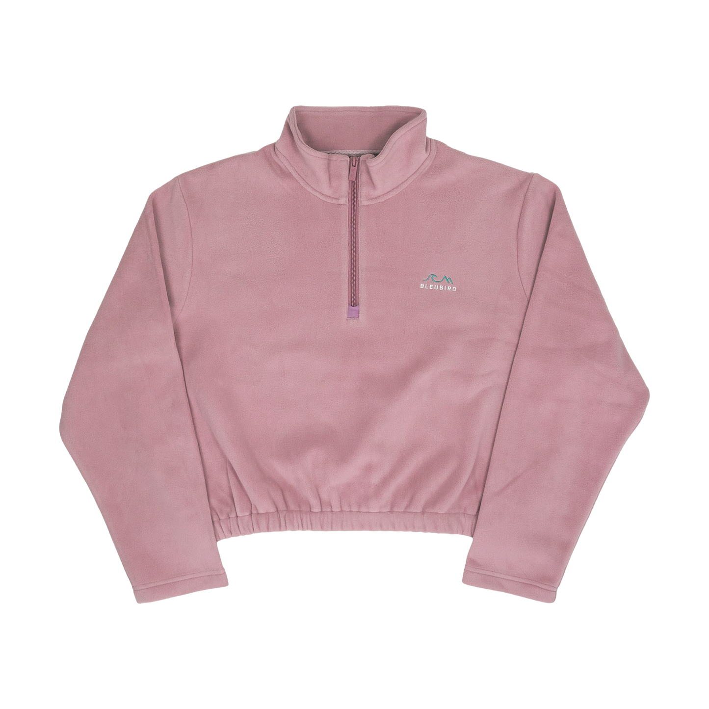 Recycled Cropped Fleece - Dusty Pink