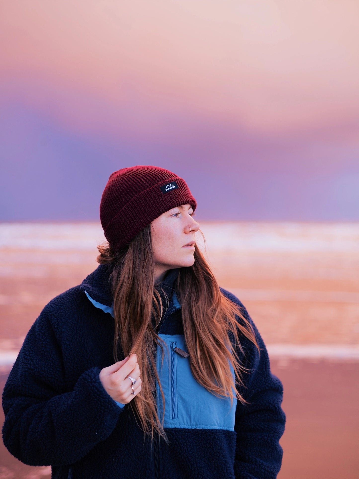 Elements Beanie Recycled - Burgundy