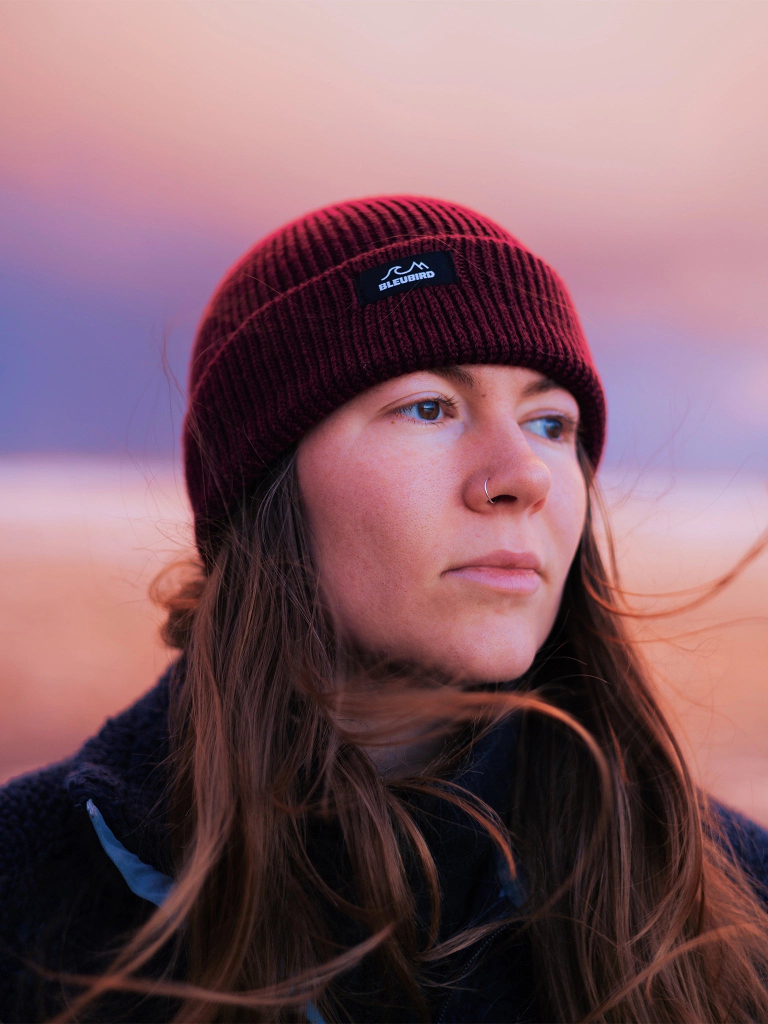 Elements Beanie Recycled - Burgundy