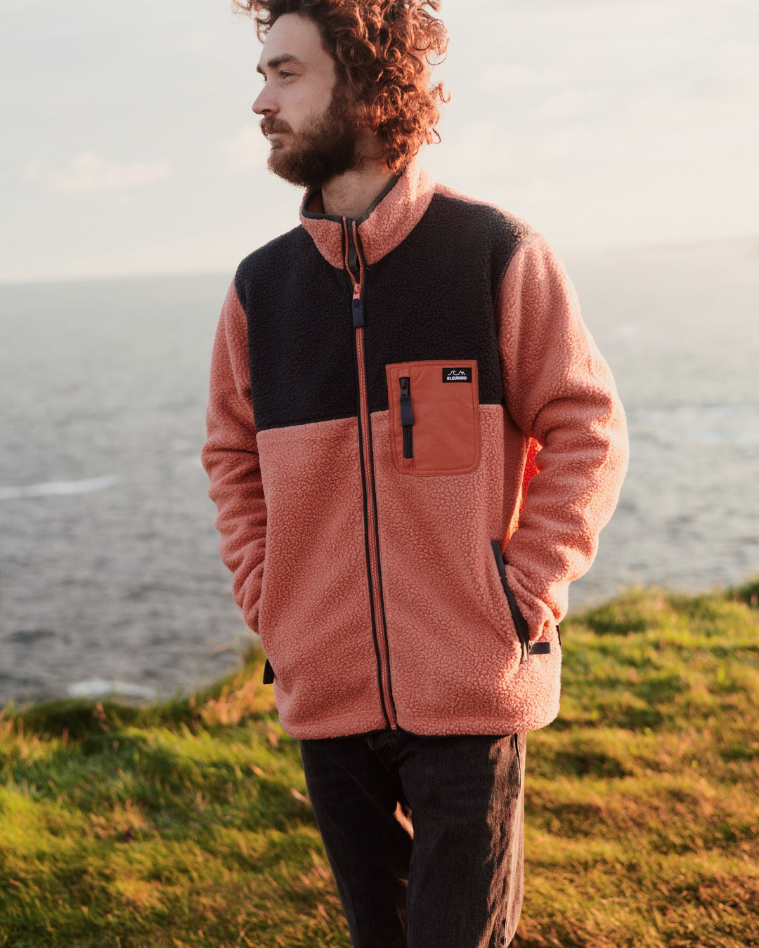 Polar Full Zip Fleece - Coral