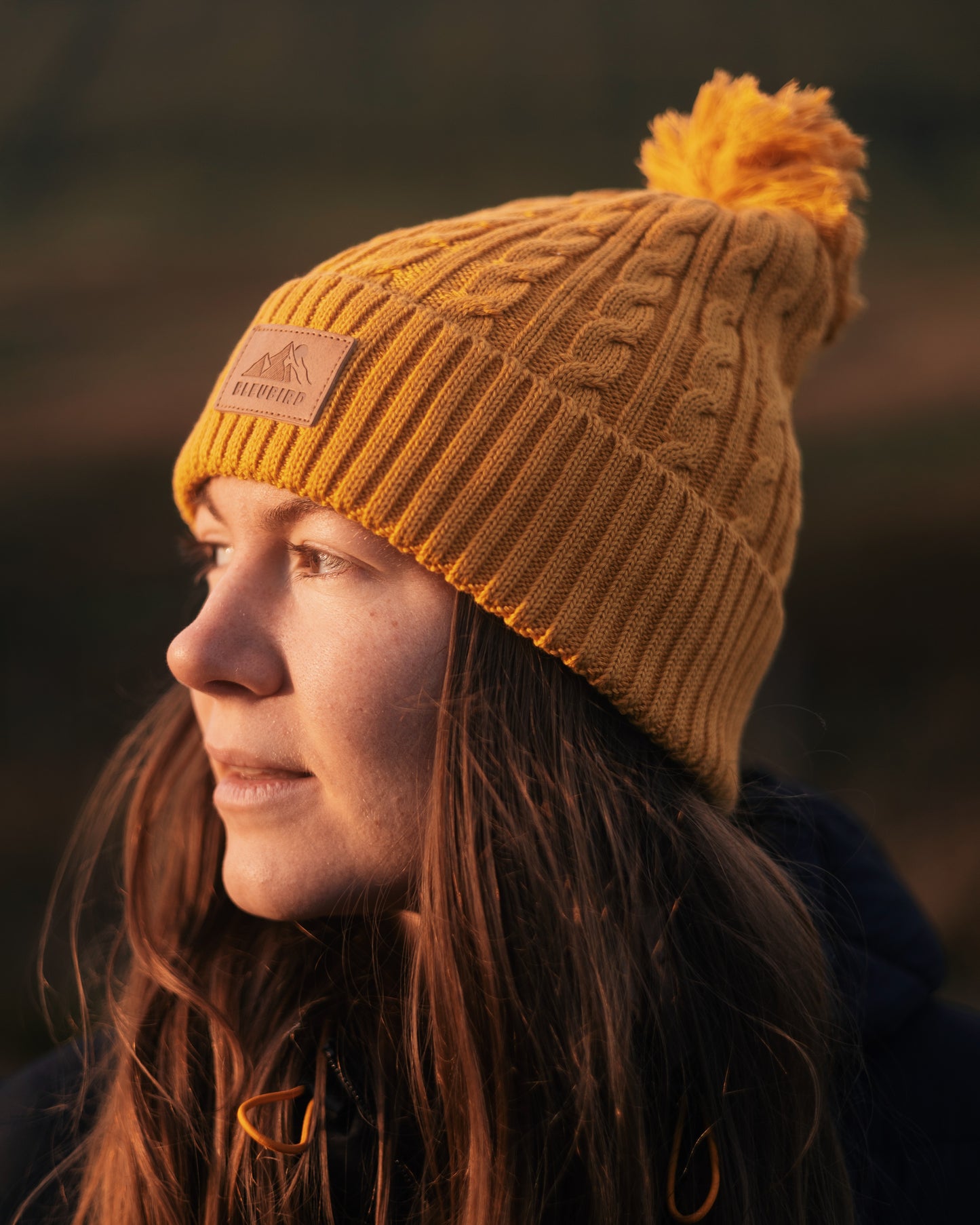 Bobble Beanie Recycled - Mustard