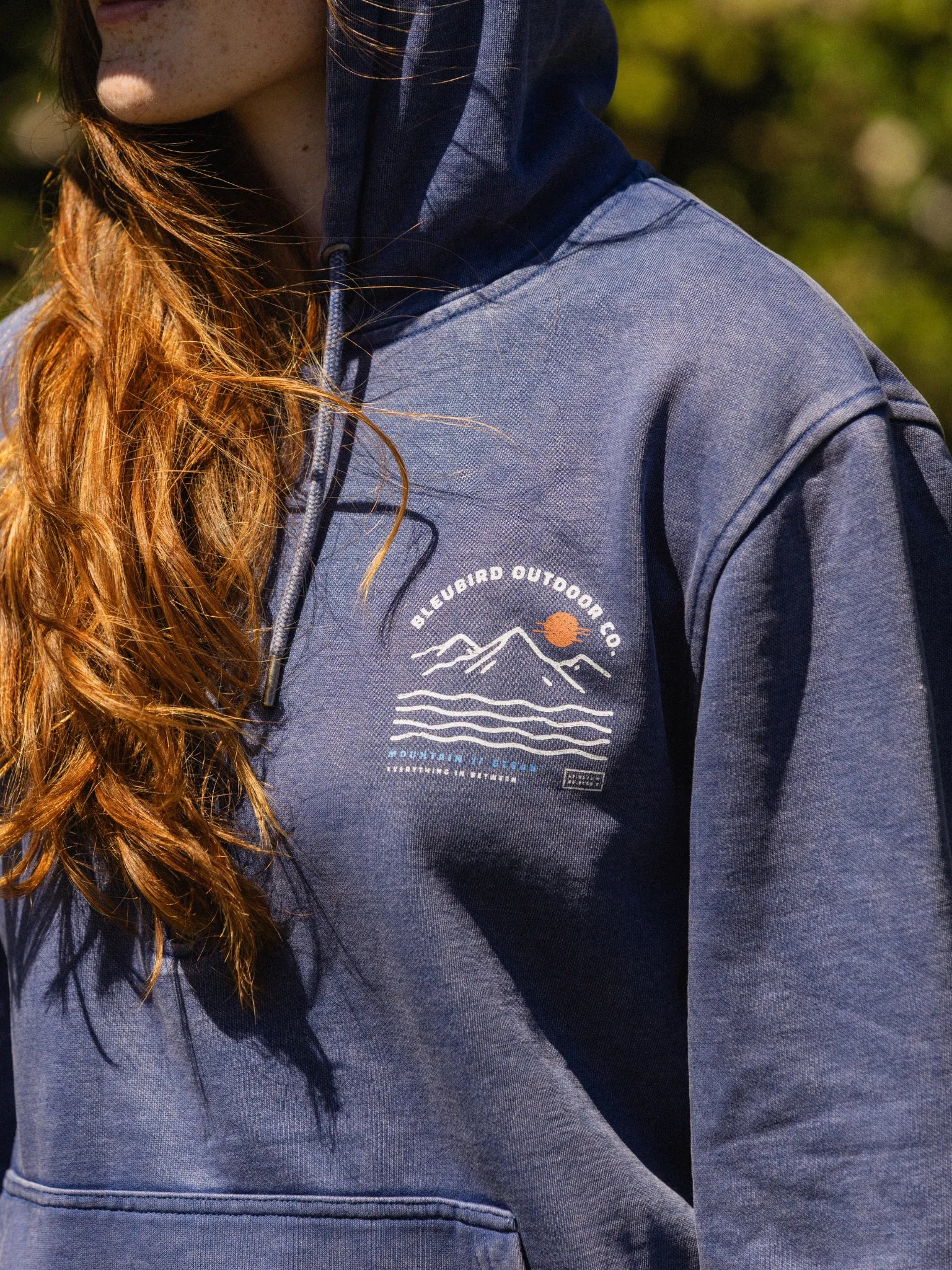 Peri Blue Dawn Zipper Hood