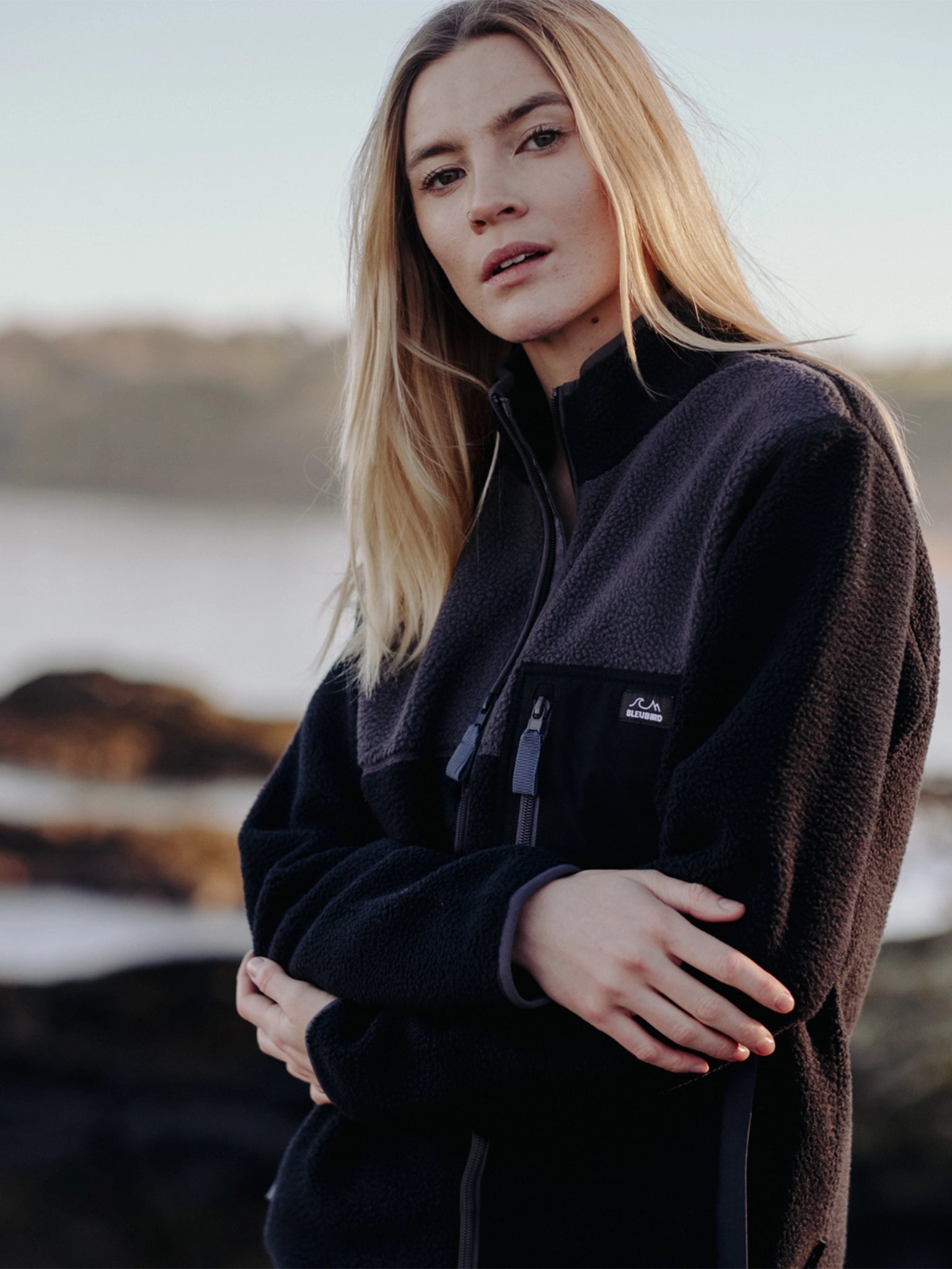 Polar 1/4 Zip Fleece - Charcoal