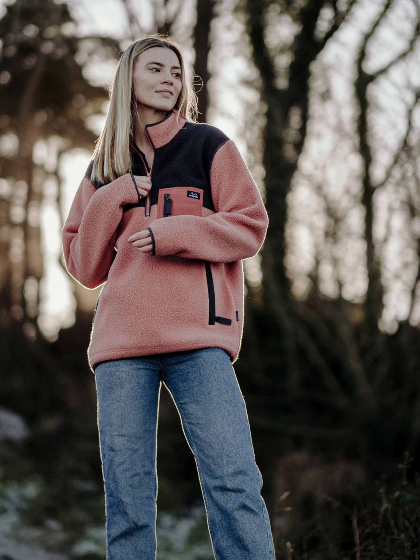 Polar 1/4 Zip Fleece - Coral