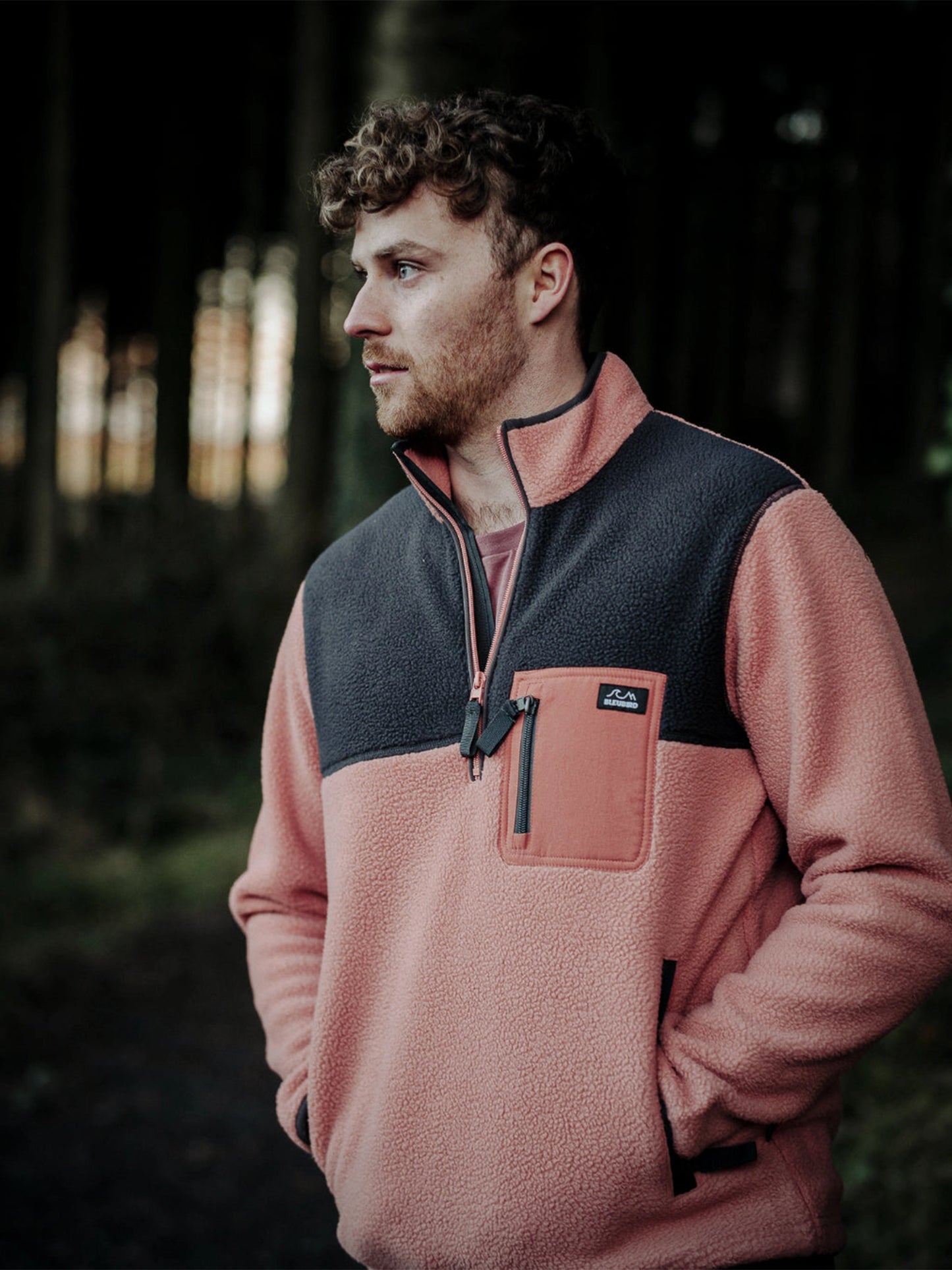 Polar 1/4 Zip Fleece - Coral