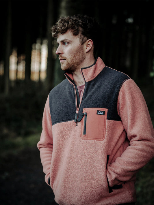 Polar 1/4 Zip Fleece - Coral