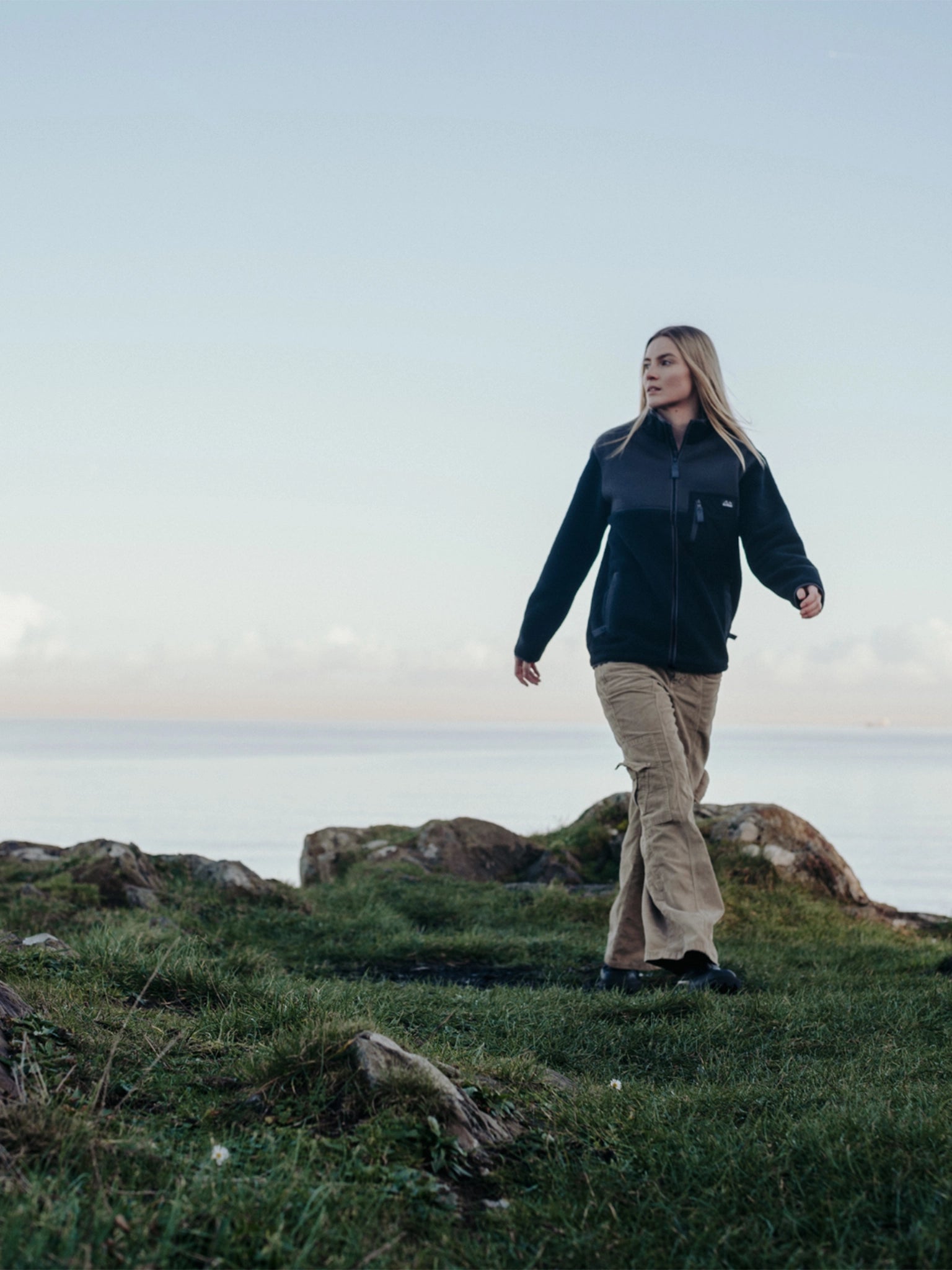 Polar Full Zip Fleece - Charcoal