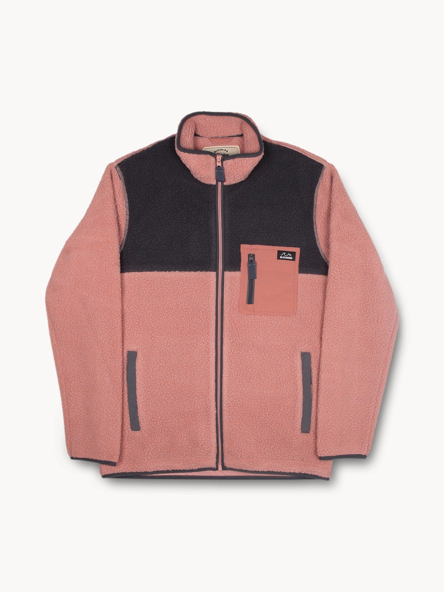 Polar Full Zip Fleece - Coral