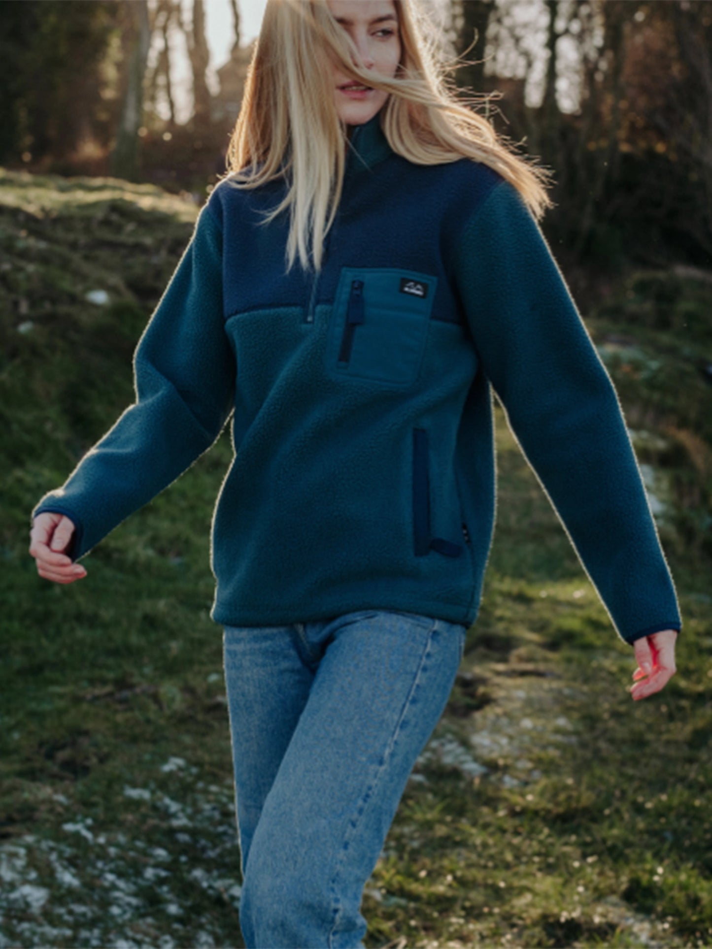 Polar 1/4 Zip Fleece - Teal