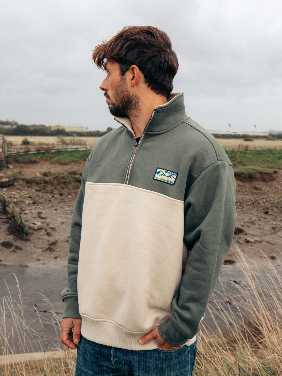 Bracken Quarter Zip - Sand
