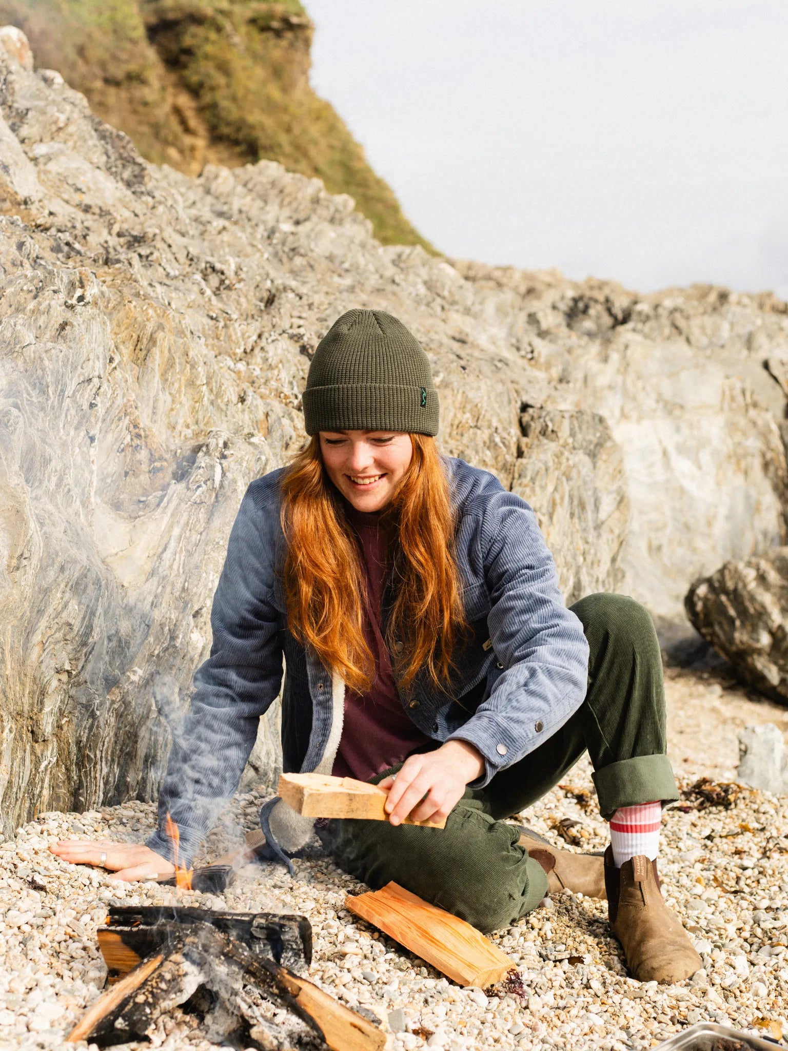 Trail Beanie - Washed Forest