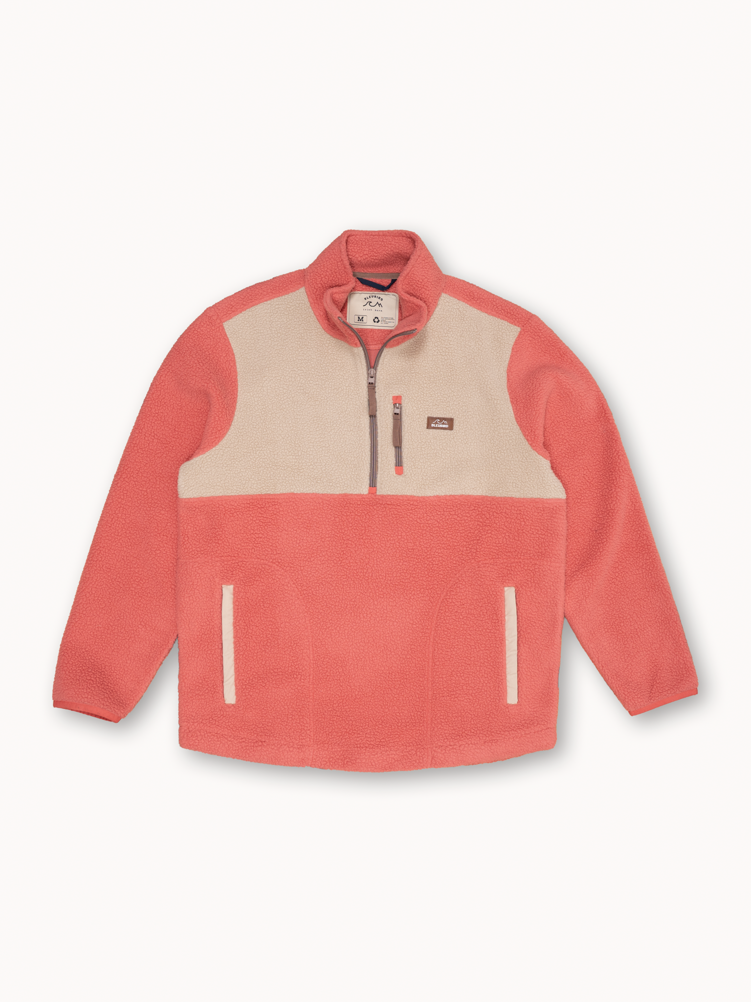 S/Y - Polar 1/4 Zip Fleece - Coral Beige - M