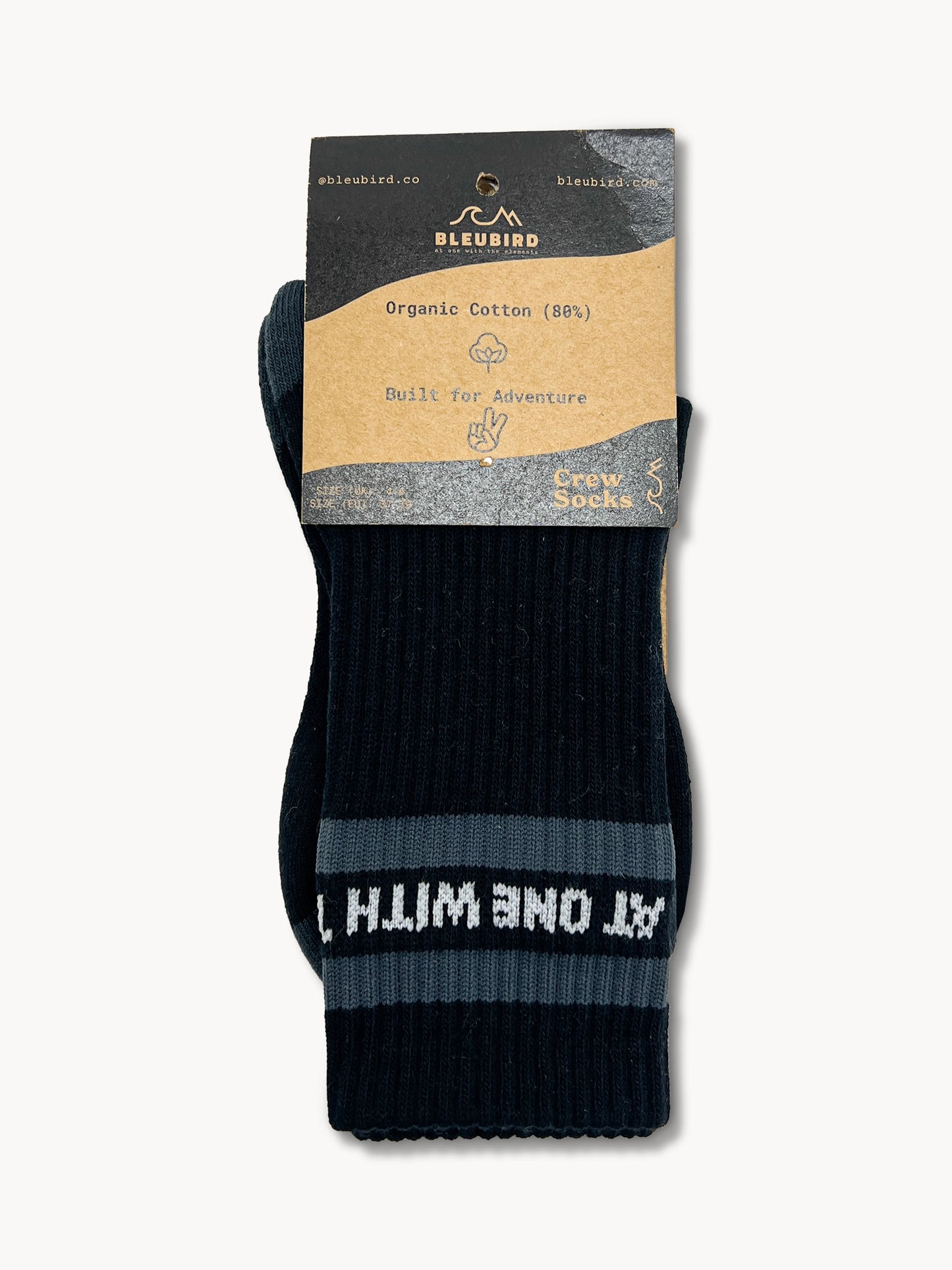Saga Crew Socks - Black