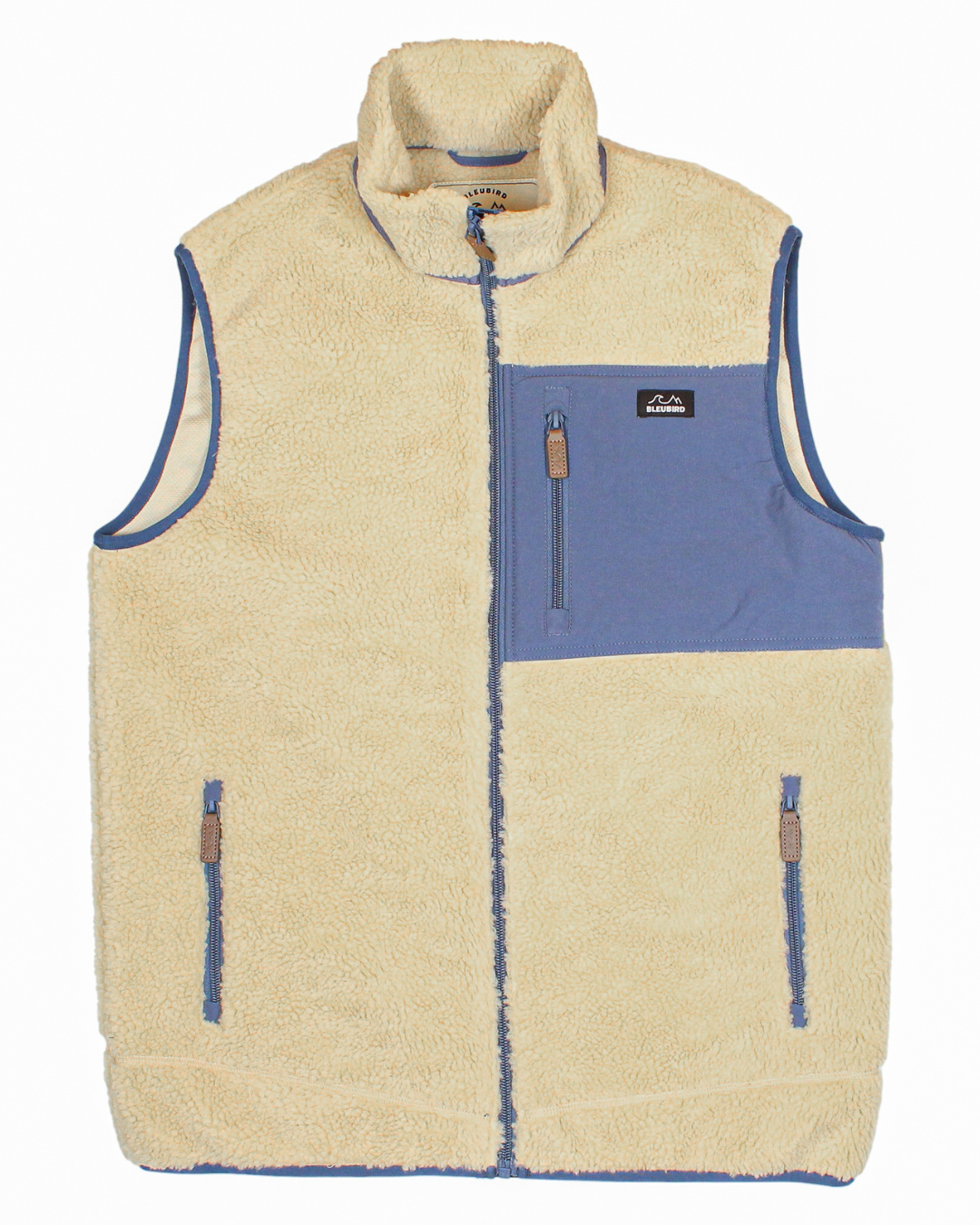 Sherpa Fleece Gilet - Beige