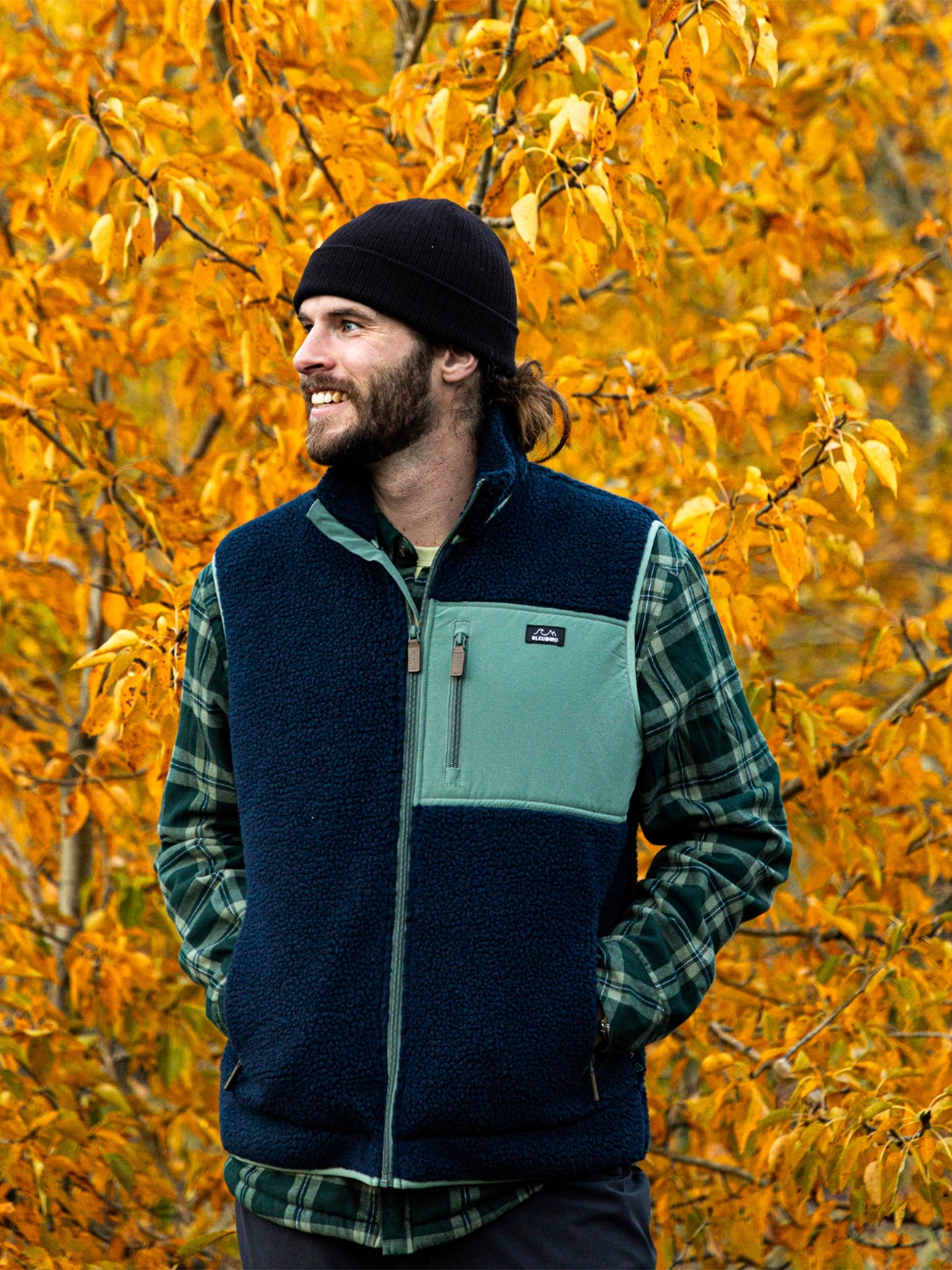 Sherpa Fleece Gilet - Navy