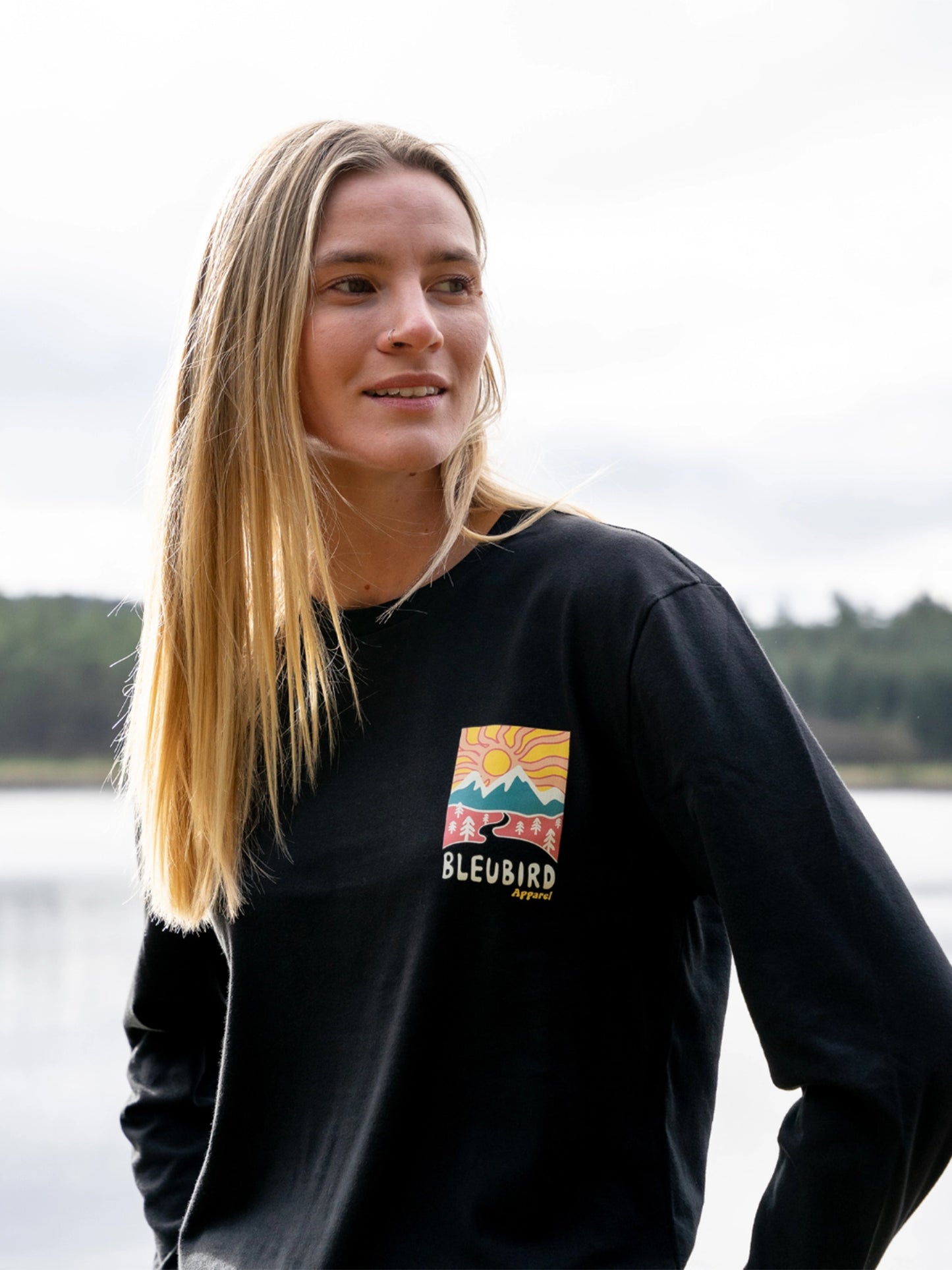 Road Out LS Tee - Black