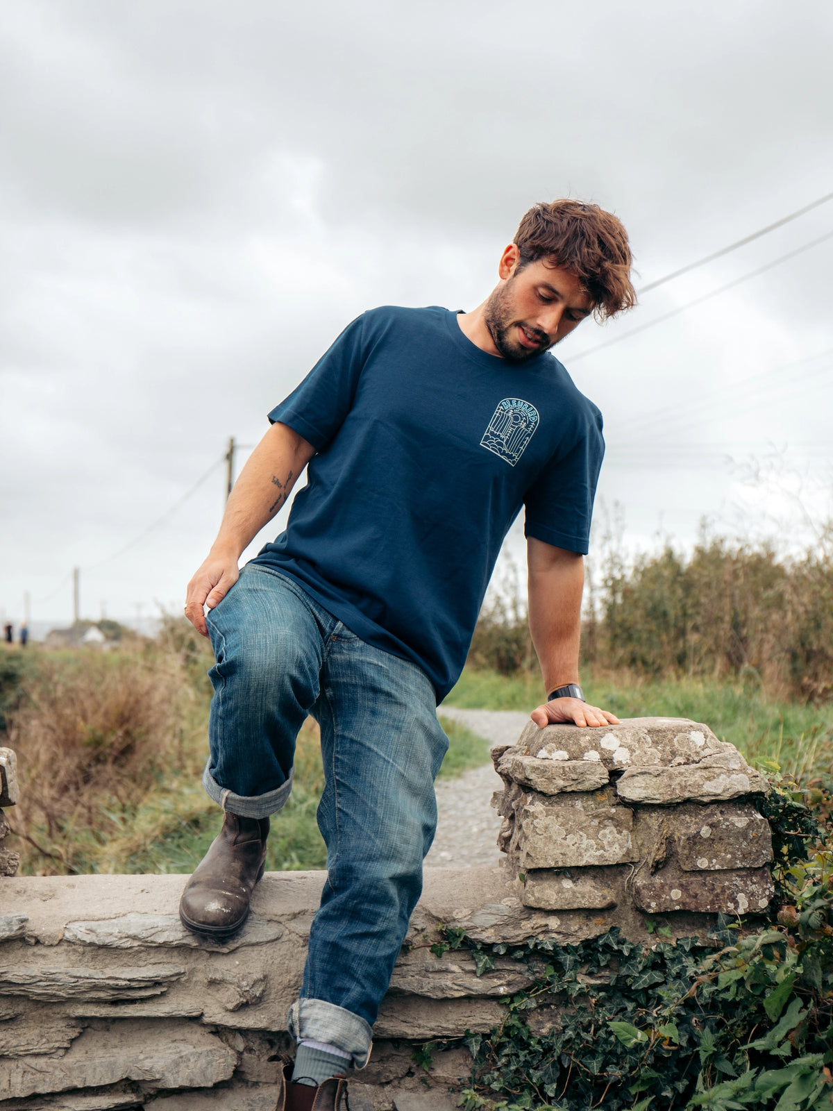 Cascade Tee - Navy
