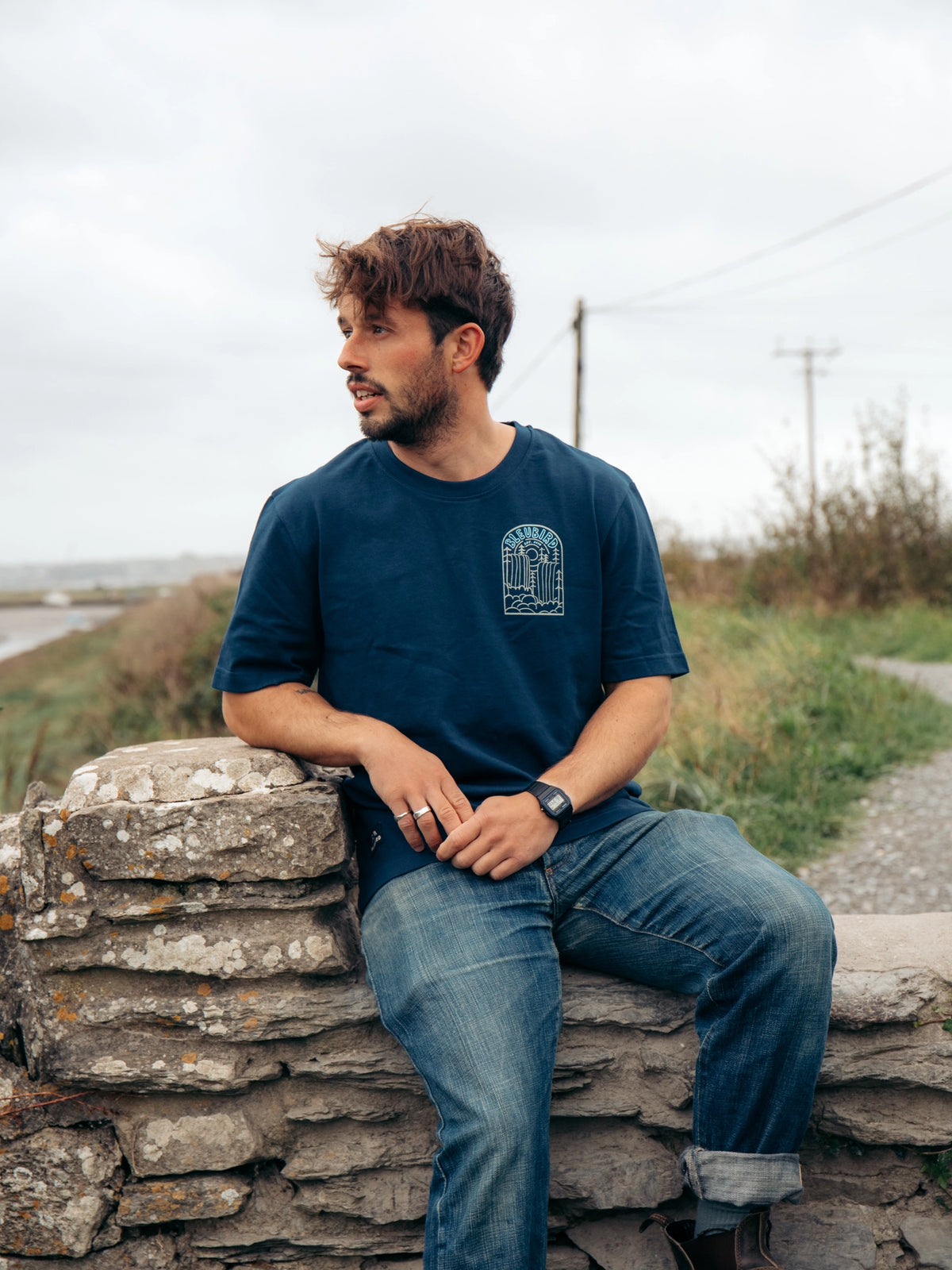 Cascade Tee - Navy