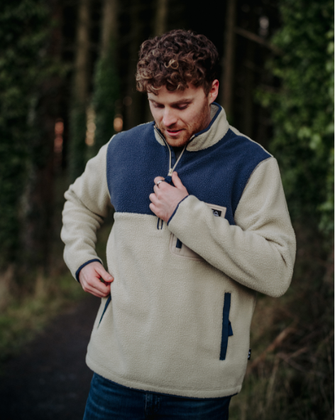 Polar 1/4 Zip Fleece - Beige